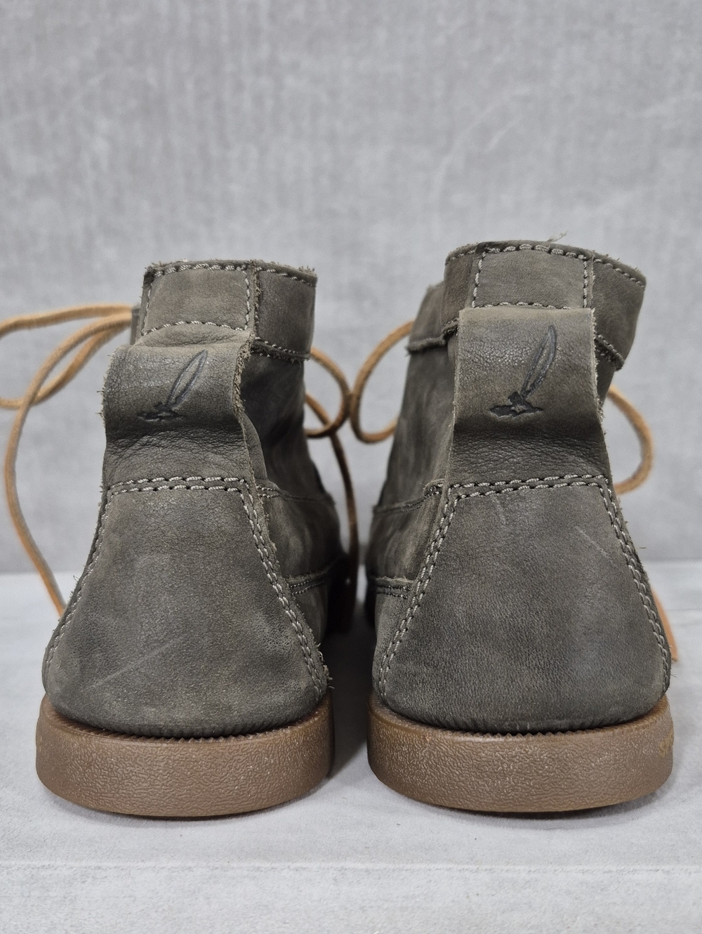 Sperry Top Sider nubuck chukka boots men's 9M olive green soft leather nautical - Picture 5 of 15
